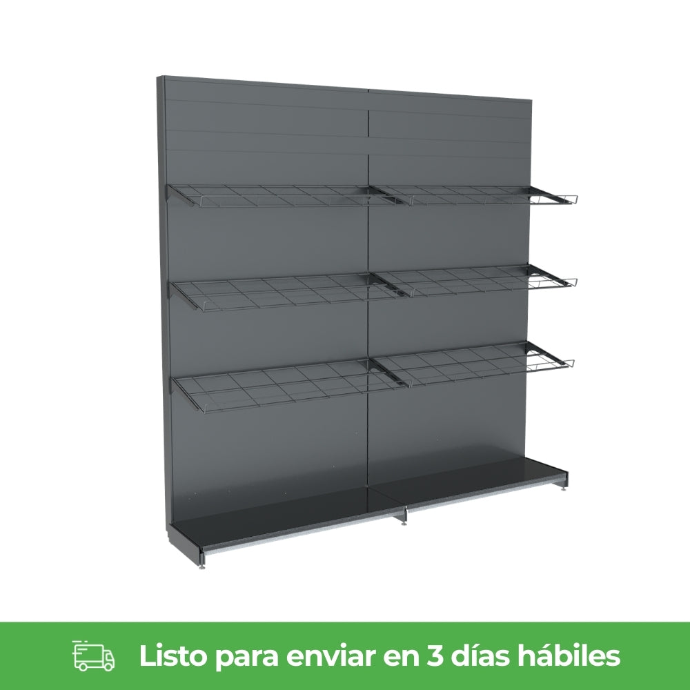 Gondola de pared 122 x 45 x 243 Antracita
