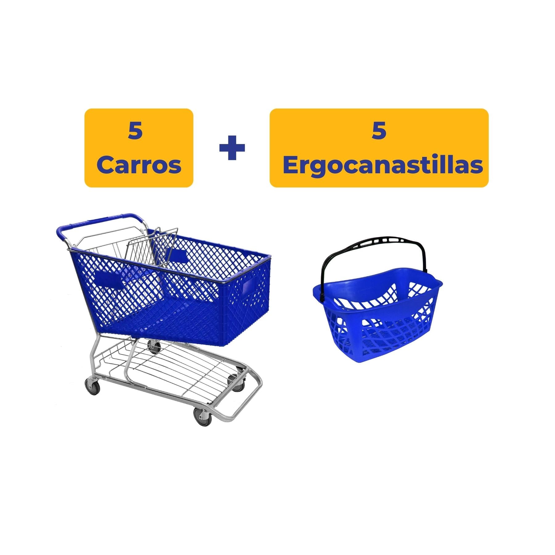 5 Carros Híbridos + 5 Ergocanastillas