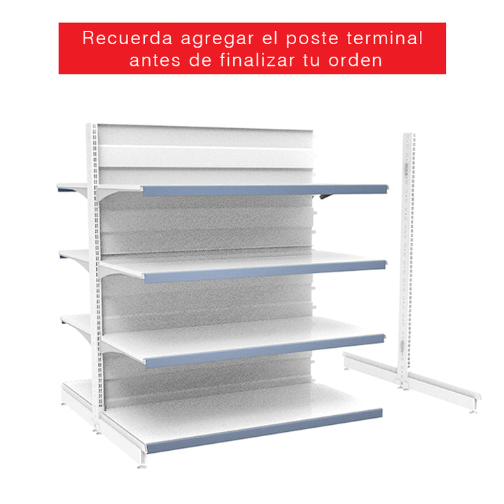 Poste terminal para góndola CAEM