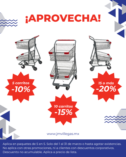 Marzo de Carritos Doble Canastilla