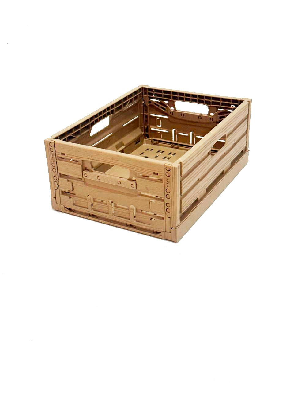 Contenedor de plástico Wood Look chico 40x30x16 cm