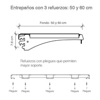 Entrepaños Góndola CAEM Negro