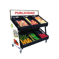 Exhibidor vertical de pared G&D 2 niveles