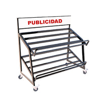 Exhibidor vertical de pared G&D 2 niveles