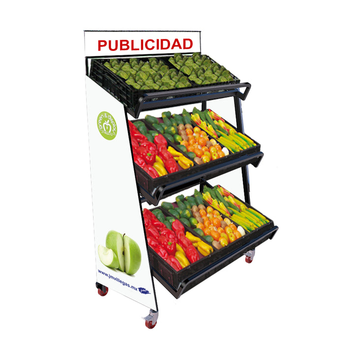 Exhibidor vertical de pared G&D 3 niveles