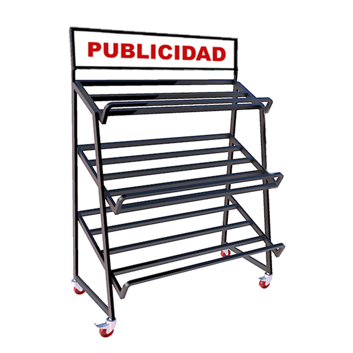 Exhibidor vertical de pared G&D 3 niveles