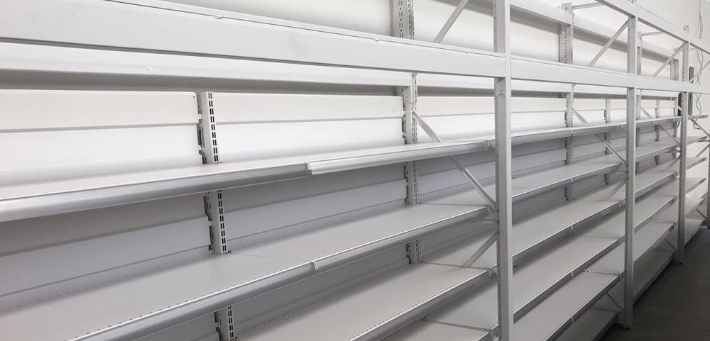 Góndola de pared CAEM alto 203 cm blanco