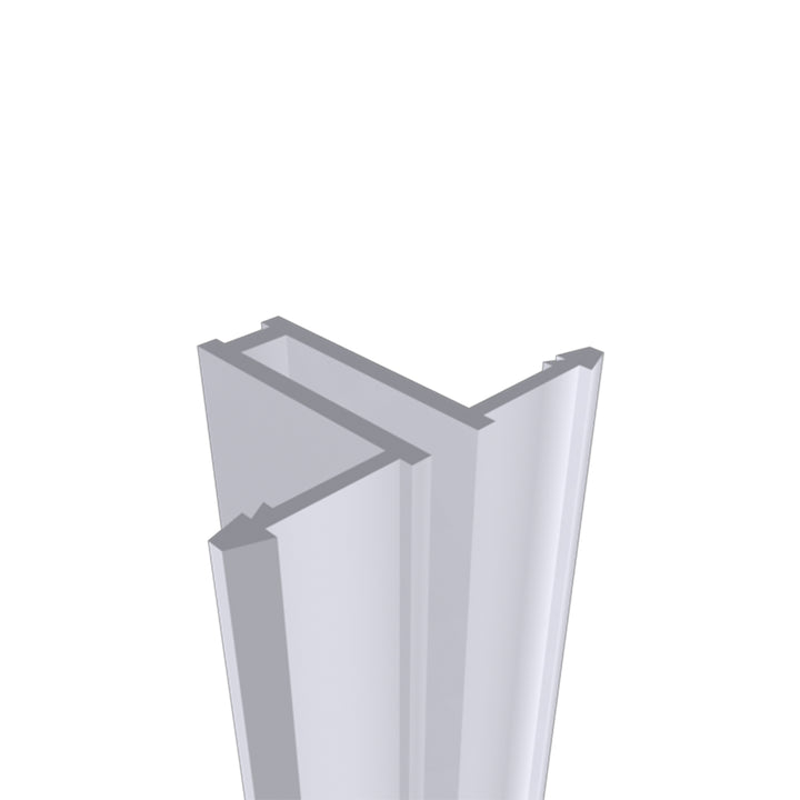 Cremallera en "T" ranuras al frente aluminio - 10 pz