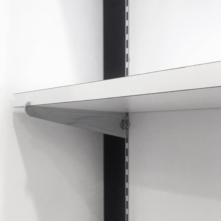 Cremallera en "T" ranuras al frente aluminio - 10 pz