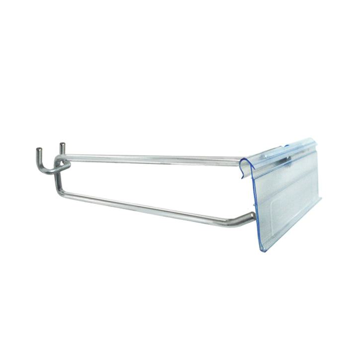 Gancho en "T" Perfopanel galvanizado con porta precio 2" - Caja 50 pz