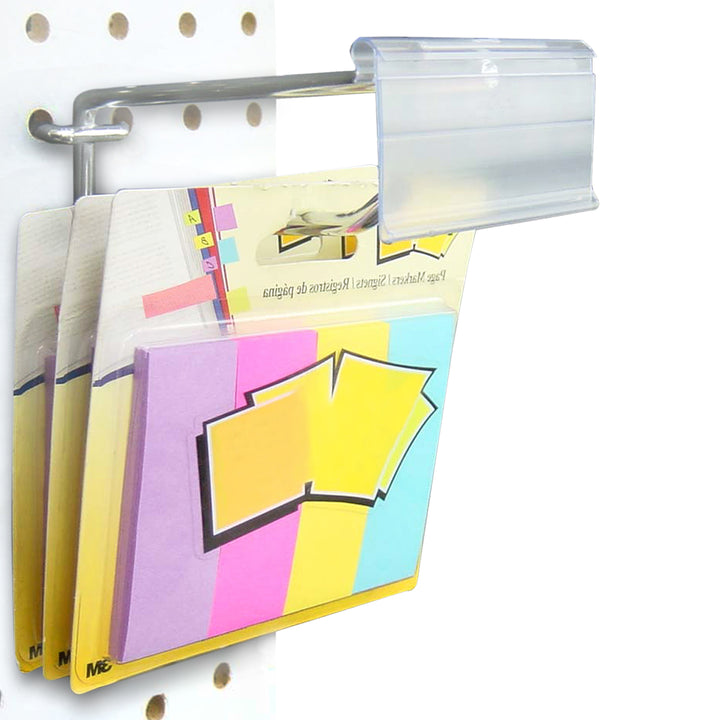 Gancho en "T" Perfopanel galvanizado con porta precio 2" - Caja 50 pz
