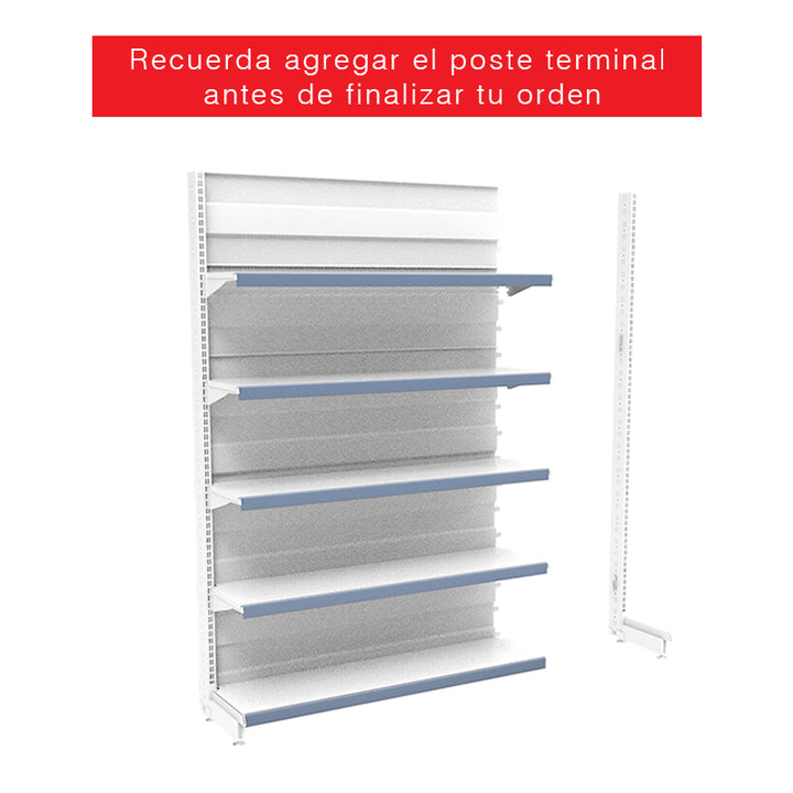 Poste terminal para góndola CAEM